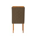 Ver imagem 7 de Kit 2 Cadeiras Estofadas de Jantar Tulipa - Mdf em Veludo Pés em Madeira - Vintage Decor - Marrom