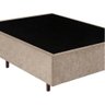 Base Box Viúva Santo Box Suede Bege 40x128x188 - 2