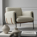 Ver imagem 2 de Kit 02 Poltronas Cadeira Versátil Serrana - Zahav Estofados:corino/boucle Bege