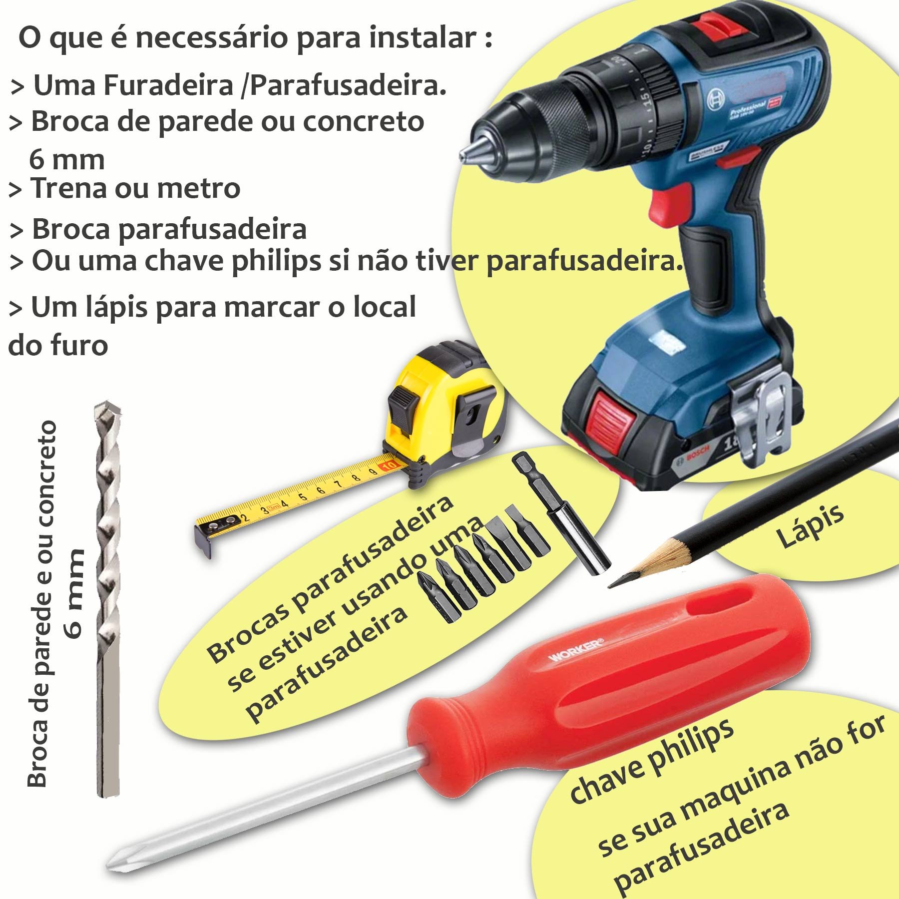 Kit Varão Simples 2,5 Metros 28mm - Branco - 5