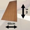 Revestimento Formica Madeirado Zebrano Nt Fosco 3m X 60cm Acabamento Resistente Moveis - 5
