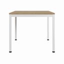 Ver imagem 4 de Mesa Cozinha e Refeitório 4 Lugares Quadrada 90cm x 90cm Pés Metal Casa Lar Cor:Macadâmia com
