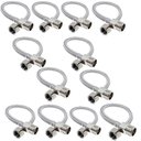 Ver imagem 1 de Engate Rabicho Inox Trançado 1/2 Polegadas 60 cm Mangueira Flexivel Kit 12 Uni Pia Banheiro Torneira