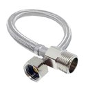 Ver imagem 2 de Engate Rabicho Inox Trançado 1/2 Polegadas 60 cm Mangueira Flexivel Kit 12 Uni Pia Banheiro Torneira