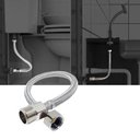 Ver imagem 3 de Engate Rabicho Inox Trançado 1/2 Polegadas 60 cm Mangueira Flexivel Kit 12 Uni Pia Banheiro Torneira