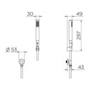 Ver imagem 2 de Ducha Manual com Joelho 90° Docol C30 90018346006 Cromada