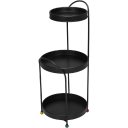 Ver imagem 1 de Suporte para Vasos Planta Cachepô 3 Niveis Home&co Metal 51x22x20cm Preto