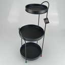 Ver imagem 5 de Suporte para Vasos de Metal Preto 51x22x20cm Decoração Casa