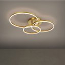 Ver imagem 3 de Luminaria Lustre 3 em 1 Led Infinito Aneis Arco Perfil Orbital Moderno Iluminaçao Decorativo Residen