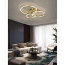 Ver imagem 5 de Luminaria Lustre 3 em 1 Led Infinito Aneis Arco Perfil Orbital Moderno Iluminaçao Decorativo Residen