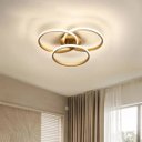 Ver imagem 2 de Luminaria Lustre 3 em 1 Led Infinito Aneis Arco Perfil Orbital Moderno Iluminaçao Decorativo Residen