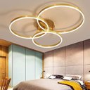 Ver imagem 6 de Luminaria Lustre 3 em 1 Led Infinito Aneis Arco Perfil Orbital Moderno Iluminaçao Decorativo Residen