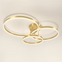 Ver imagem 7 de Luminaria Lustre 3 em 1 Led Infinito Aneis Arco Perfil Orbital Moderno Iluminaçao Decorativo Residen