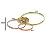 Luminaria Lustre 3 em 1 Led Infinito Aneis Arco Perfil Orbital Moderno Iluminaçao Decorativo Residen - 8