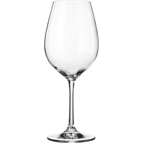 Kit 6 Taça Bohemia Sarah Vinho 23x9x9cm 520ml Cristal Transparente