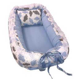 Ninho Redutor De Berço Bebê 01 Peça - Nuvem Azul - 1