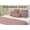 Manta Sofa Sala Cama Solteiro Tricot Paris Rose - 2
