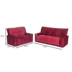 Sofá Montana 3 e 2 Lugares Estofados Umuarama - 3