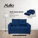 Ver imagem 2 de Sofá Cama Pávia Sonho Azul Abílio