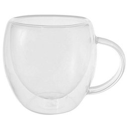 Jogo de Xícaras c/Parede Dupla em Vidro 250ml 2 Peças - 2