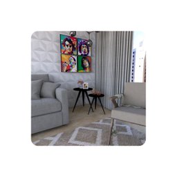 Conjunto 2 Mesinhas Lateral Canto Sala Quarto Redonda P.p Fs - 3