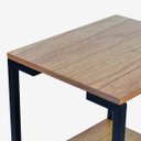 Ver imagem 5 de Prateleira Industrial Apoio Lateral Cor Preto Tampo Naturale