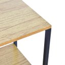 Ver imagem 4 de Prateleira Industrial Apoio Lateral Cor Preto Tampo Naturale