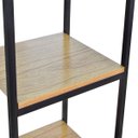 Ver imagem 6 de Prateleira Industrial Apoio Lateral Cor Preto Tampo Naturale