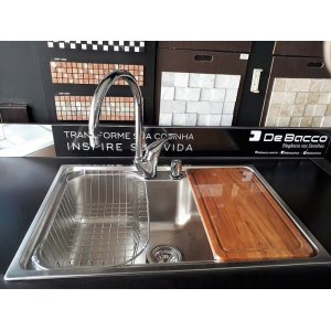 Cuba Inox 20231 com Acessorios e Tabua de Corte