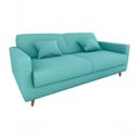 Ver imagem 3 de Sofá Cama Emília 2 Lugares 190cm Veludo Verde Menta Matrix