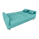 Ver imagem 2 de Sofá Cama Emília 2 Lugares 190cm Veludo Verde Menta Matrix
