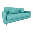 Ver imagem 1 de Sofá Cama Emília 2 Lugares 190cm Veludo Verde Menta Matrix