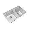 Cuba Dupla Inox com Acessorios e Triturador Insink Erator 66 - 110V - 2