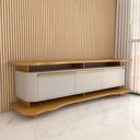 Ver imagem 6 de Rack para Tv até 75 Polegadas Aracaju 3 Portas Naturalle/off White - Panorama Móveis