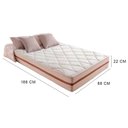 Ver imagem 2 de Cama Box Baú Solteiro 88 Suede Bege com Colchão Pillow Angel Molas Ensacadas 63x88x188