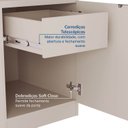 Ver imagem 6 de Mesa de Cabeceira Modular Direita 2 Portas 1 Gaveta Hera CabeCasa MadeiraOriginals Off White/Cream
