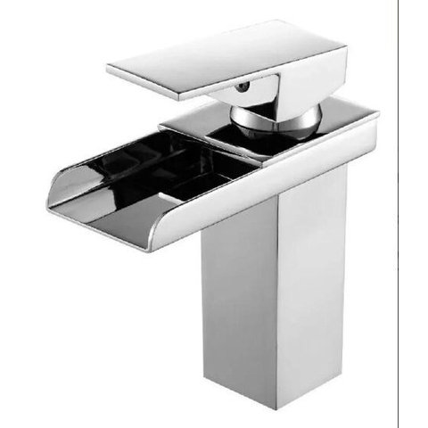 Monocomando para lavatorio de Mesa Bica Baixa - Cascata Quadrada V-9522