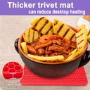 Ver imagem 4 de 4 Esteira de Silicone Walfos, Suporte de Panelas Resistente Ao Calor Multiuso Antiderrapante