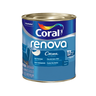 Tinta Acrílica Renova Fosco Branco Paredes Tetos Lata 800ml Coral Creme de Pintura - 1