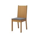 Ver imagem 6 de Conjunto Sala de Jantar Mesa Lisa 120cm Tampo MDF Canto Reto 4 Cadeiras Tami