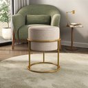 Ver imagem 2 de Puff Red. Arg. Dourado - Bege