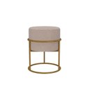 Ver imagem 1 de Puff Red. Arg. Dourado - Bege