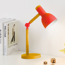 Ver imagem 5 de Luminária Mesa Abajur 45cm Articulada Retrô Madeira Gimpo Kjtd-685-pai:vermelho