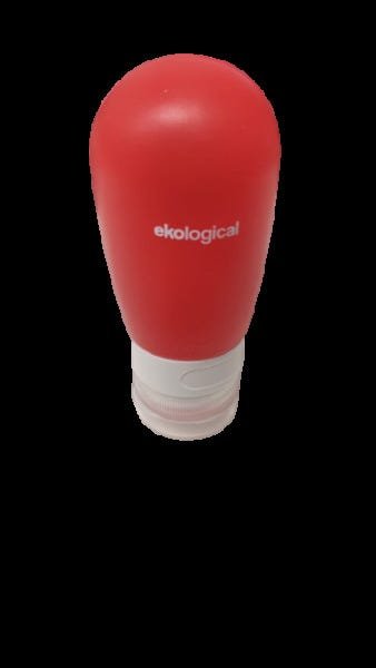 Kit de 4 Frascos de Silicone para Viagem - Vermelho - 2