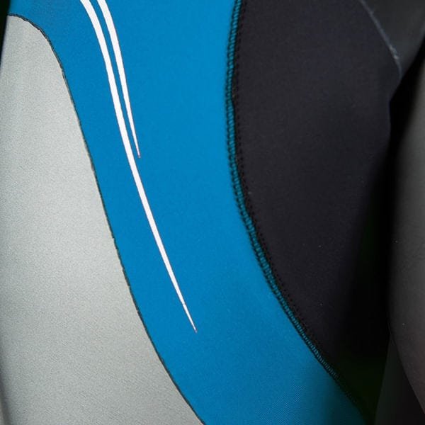 Long John Mormaii Cavado 3.1mm Triatlhon Homem / Preto+Prata+Azul / G / Homem - 5