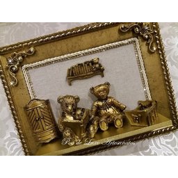 Quadrinho Decorativo Infantil Família Ursinho Luxo - 7