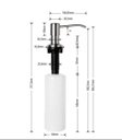 Ver imagem 5 de Kit Lixeira Embutir 3l + Dosador + Porta Esponja Em Inox 304