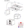 Conjunto Quarto Bicama com Baú e Mesa de Cabeceira Suspensa Multimóveis MP4119 Branco - 3