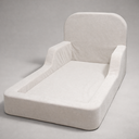 Ver imagem 3 de Cama Montessoriana Tamanho Infantil Modelo Sonhos em Tecido de Bouclê - sem Colchão