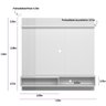 Painel Home Ripado Alvorada Amêndoa/Titânio Linea Brasil - 5
